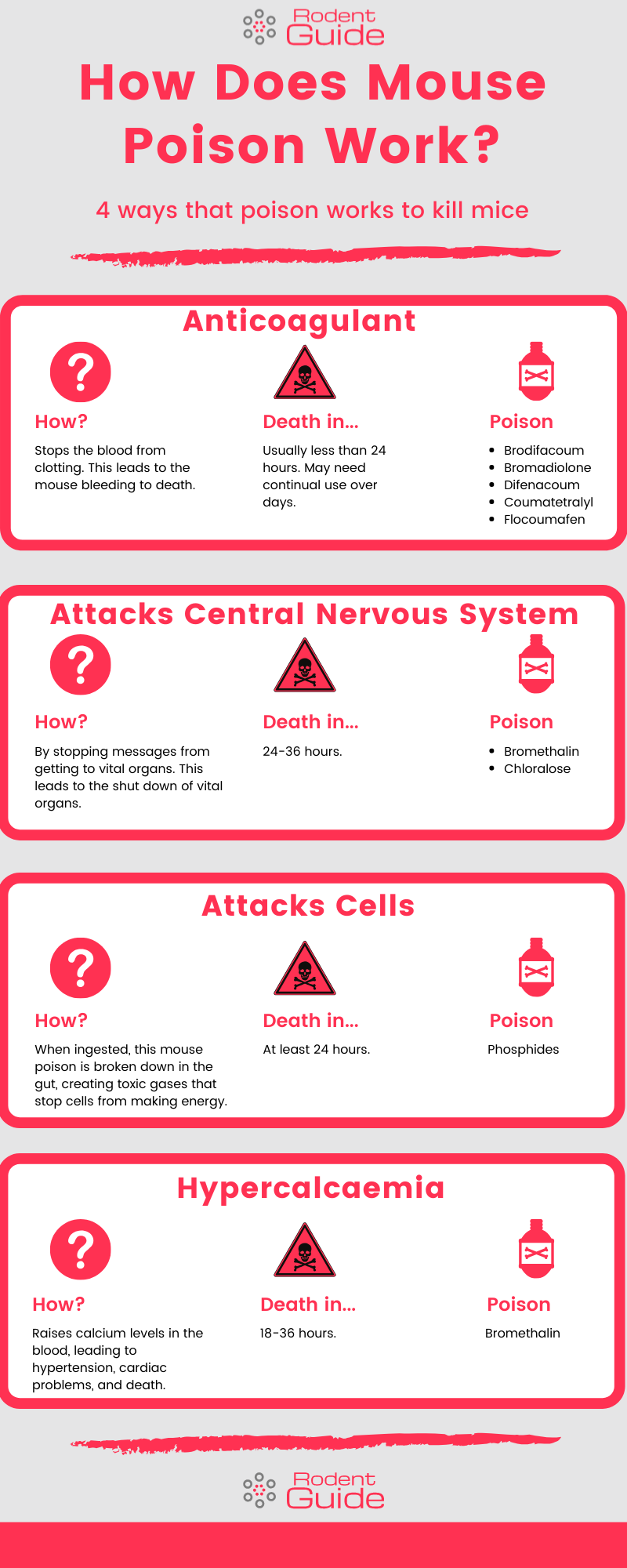 How Does Mouse Poison Work Infographic